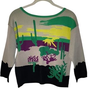 Tracy Reese Desert Scene Top